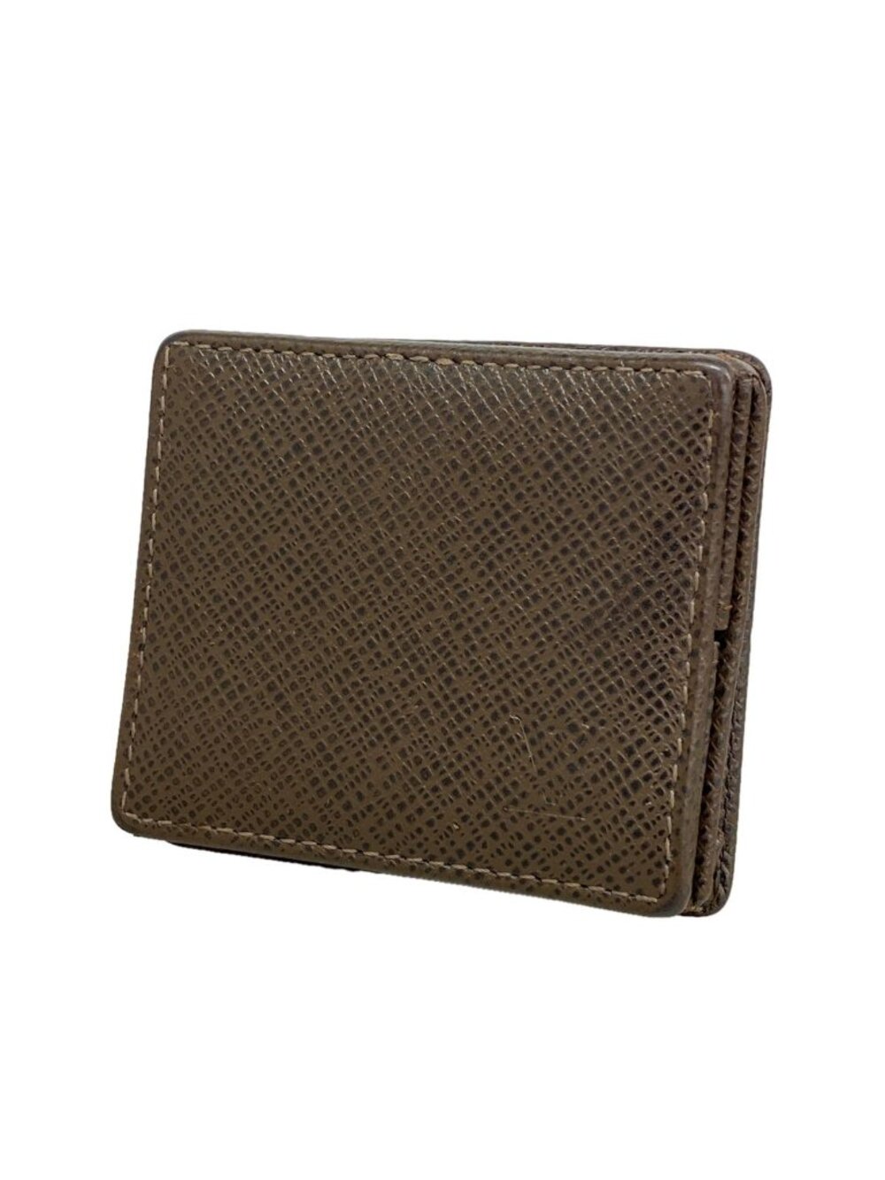 Louis Vuitton Coin Purse Taiga Portefeuille Monnaie Boite Grizzly